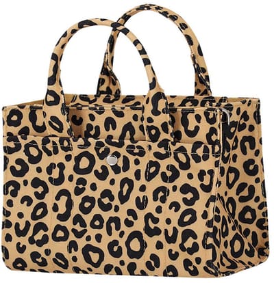 Sarlini - Handtas - Schoudertas - Crossbody tas dames - Panterprint - 14 x 19 cm - Bruin