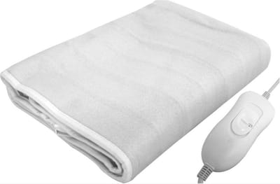 Home - Verwarmde Deken - 3 warmte standen - Warmte deken - deken 1 persoon - onderdeken - 150 x 80 cm - Wit