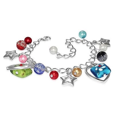 Montebello Armband Azia FBF574 - Glasbedels - Hartjes - 18cm