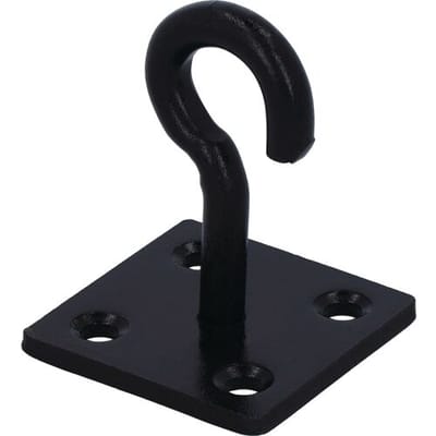 suki Haak op plaat zwart 50x50x5mm
