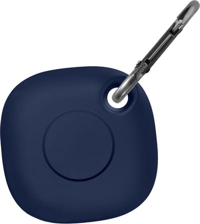 Siliconen Sleutelhanger Hoesje Geschikt voor Samsung Galaxy SmartTag+ - Sleutelhanger Houder Hoes Geschikt voor Samsung Galaxy SmartTag+ - Donkerblauw