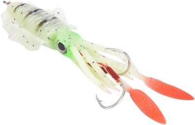 Zachte kunstmatige visaas met UV-octopus en 3D-ogen, realistische inktvis voor effectief vissen en aasaccessoires