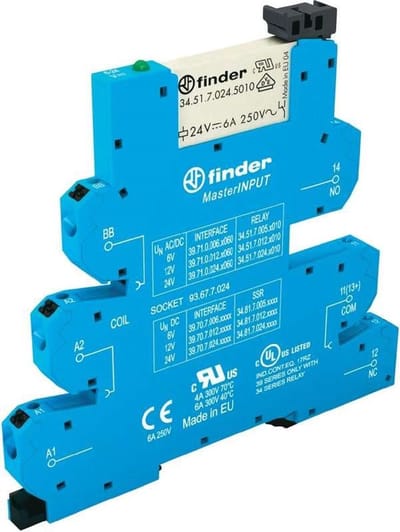 Finder 39.71.8.230.5060 Koppelrelais 230 V/AC 6 A 1x wisselcontact 1 stuk(s)