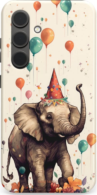 Casetastic Hoesje Geschikt voor Samsung S24 - Stijlvolle Beschermende Duo-layer Case - Ballonparade