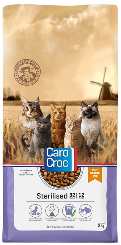 CaroCroc Sterilised 2kg met catessey stick