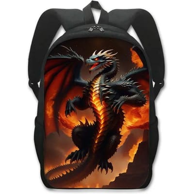 Fantasy Magie Draak Print Rugzak Cartoon Draak Baby Student Schooltassen Vrouwen Mannen Laptop Rugzak Buiten Reizen Dagrugzak