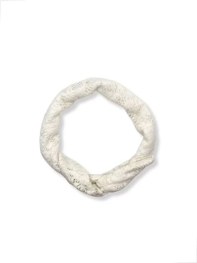 Duurzaam cadeau - Flexibele haarband - IJzerdraad - Wit Kant - 90 cm