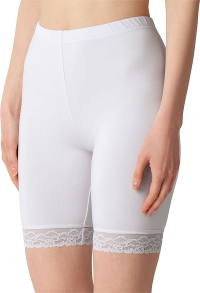 Bellivalini Dames Leggings - Vrijetijdsbroek - Korte - Katoen - BLV-BLV50-217-LE - Wit - XS