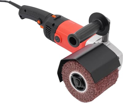 Elektrische Borstelmachine - Satijnmachine Polijstmachine - Oppervlakken Renoveren - Instelbare Snelheid - 2200W Vermogen - Rood