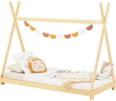 Tipibed ELIN 90 x 190 cm van grenenhout - naturel