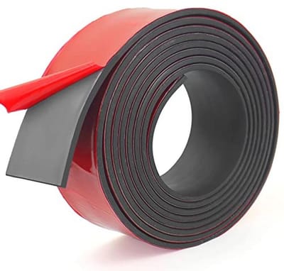 Zelfklevende Neopreen Rubberstrips voor Afdichtingen en Bescherming - Multifunctioneel (50 mm x 3 mm x 6 m)