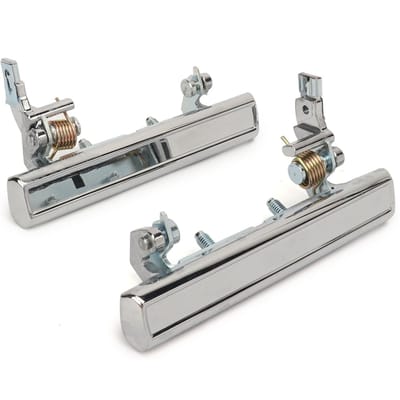 2 Stuks Buitendeurklink Set 28852828 Chroom Afwerking Buiten Buitendeurklinken voor Caprice 1971 white