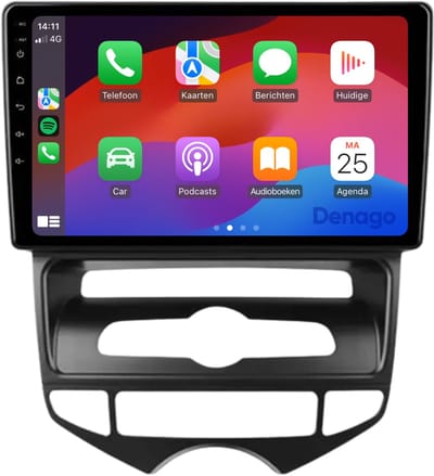 Hyundai IX20 CarPlay autoradio | 2010 t/m 2019 | Denago DNG-A364 | 9 inch | Android 13 | Automatische Airco | Draadloos CarPlay & Android Auto