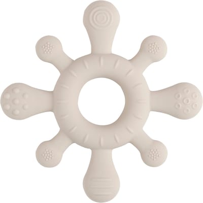 Baby's Only Siliconen baby bijtring - Bijtspeeltje blossom - Warm Linen - Baby cadeau