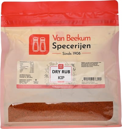 Van Beekum Specerijen - Dry Rub Kip - 2 KG (hersluitbare stazak)