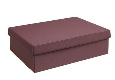 Geschenkdoos met deksel karton BORDEAUX 30,5x21,5x10cm (35 stuks)