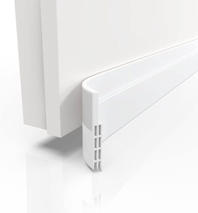 100cm Weiß Zugluftstopper Türdichtung Selbstklebend - extra stark - maximale Isolierung - Luftzugstopper Türen - Zugluftstopper Türen Tochtstrip