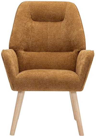 Vente-unique Fauteuil van camelkleurige stof
