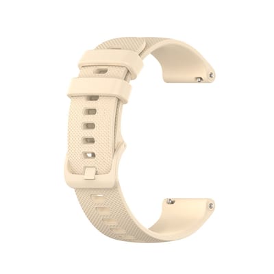 Qelus Lichtgeel 18mm Universele Siliconen Horlogebandje - Snelsluiting, Waterdicht, RVS Gesp - Verstelbare - Passend voor Pols 130-220mm - Voor Smartwatch & Traditioneel Horloge