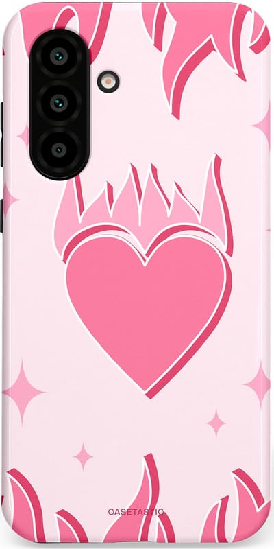 Casetastic Hoesje Geschikt voor Samsung A56 / A36 - Stijlvolle Beschermende Duo-layer Case - Hartenvuur