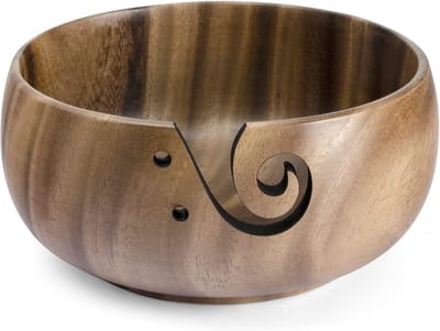 Houten Garenschaal voor Haken en Breien - Voorkomt Slippen en Verstrengeling, Handgemaakt Cadeau voor Breiliefhebbers, Perfect voor Moederdag