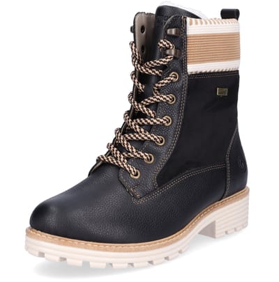 Remonte dames veterboot zwart