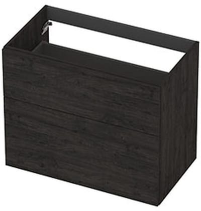 INK - Onderkast 2L A-sym Decor Tbv Grepen - 800x450x650 Mm - Houtskool Eiken