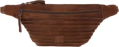 FREDsBRUDER Leren Gordeltas Schoudertas Riffel Hoza Beltbag Iced Coffee Bruine