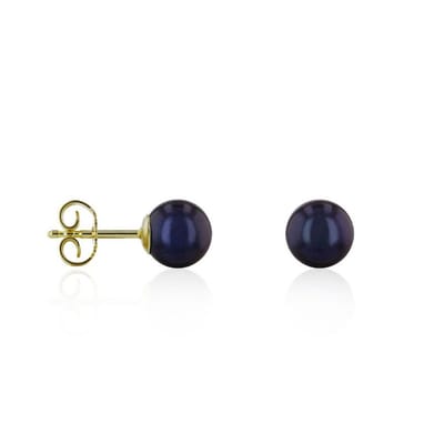 Luna-Pearls - 311.0764 - Oorstekers - Dames - 585 Geelgoud - Zoetwatercultuurparel