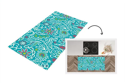 Keukenloper - Loper keuken - Bloemen - Bladeren - Tropisch - Design - 120x60 cm - Keukenloper vinyl