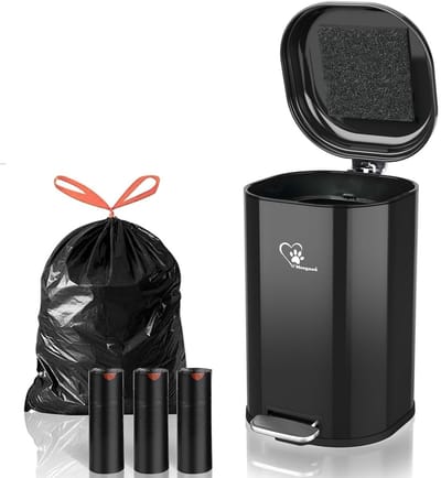 Hondenpoep Afvalbak Buiten 18L - Geurfilter, Deksel en Schep voor Hondenpoepstation