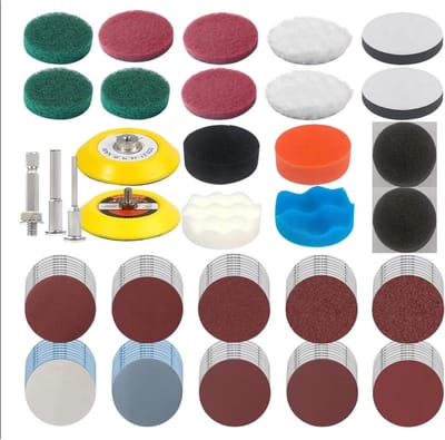 Polijstset Auto - Detailing Set - Oppervlakken Behandelen - 121 Delige Set - 3 Inch - Assorti