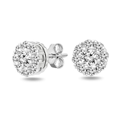 Juwelier Zwartevalk zilveren (gerhodineerd) oorbellen met zirkonia - 22.308