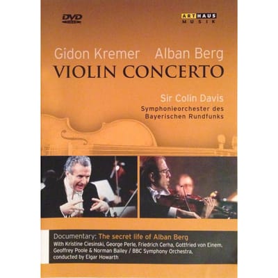 DVD ALBAN BERG, GIDON KREMER, SIR COLIN - Vioolconcert: Geheime Leven van Alb 102117 Arthaus Musik 1997 Duitsland Klassiek Gebruikt orange