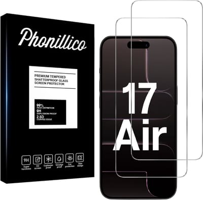 Screenprotector geschikt voor iPhone 17 Air - 2 stuks Beschermglas van glas Transparante glazen schermbeschermfolie
