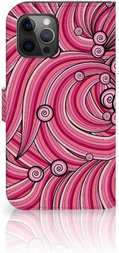 Apple iPhone 12 Pro Max Hoesje Swirl Pink