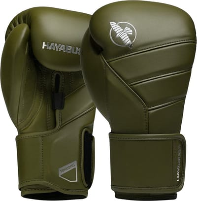 Hayabusa T3 Kanpeki Bokshandschoenen - Leer - Olijf Groen 12 oz