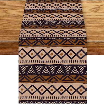 Afrikaanse Tribale Indiase Etnische Linnen Tafel Runner Feest Decoratie Herbruikbaar Boerderij Keuken Eettafel Runner Bruiloft Decoraties 150x33cm