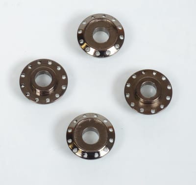 Rondelle spacer aluminium DRC T12 anodisé anthracite pour moto cross enduro racing