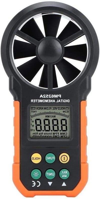Anemometer snelheidsmeter Draagbare windsnelheidsmeter met meerdere functies Luchtstroom Outdoor luchtvolume meetinstrument