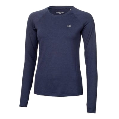 Calvin Klein Dames/dames T-Shirt met lange mouwen (Marine Marl)