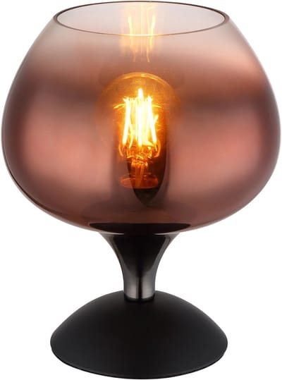 Globo - tafellamp - MAXY - rood - glas - Ø 15cm - E27 - 15548T2G