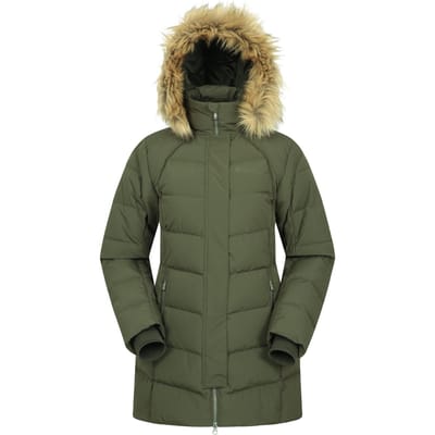 Mountain Warehouse Dames/Dames Isla II Lange Donzen Jas (Donkere Khaki)