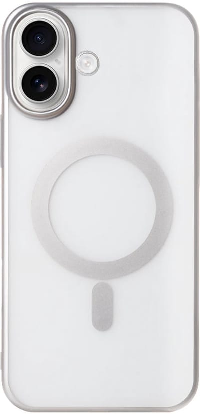 Rixus Instinct Mag Case For iPhone 16 Silver