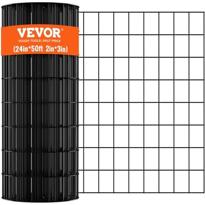 Hardware Gaas, 24'' x 50' Gegalvaniseerde Draadgaas Rol, 16 Gauge Kippengaas Rol, Metalen Draadgaas met Vinyl Coating voor Kippenhok Barrière, Konijn
