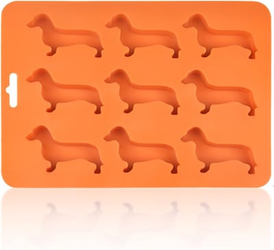 Betoverende hondenvorm ijsblokjesvorm, siliconen mal voor unieke ijsblokjes, ideaal voor feesten en verjaardagen, eenvoudig te gebruiken en schoon te maken, perfect voor kinderen en volwassenen