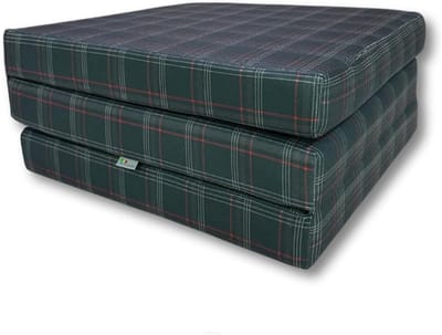 3-Delige Opvouwbare Gastenmatras van Schuimstof - 195x60x9 cm - Wasbaar en Ruimtebesparend