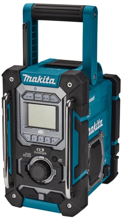 Makita DMR301 bouwradio met laadfunctie FM DAB/DAB+ Bluetooth voor 18V LXT en 12V CXT accus