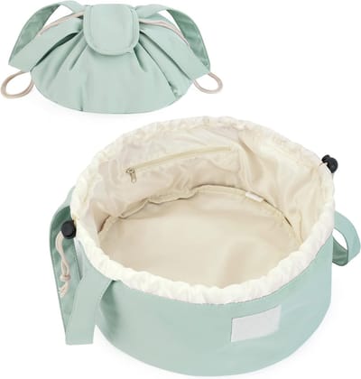 Cosmetische tas Dames reismake-uptas One-Step Organizer Make-uptas Cosmetische tas voor damesmeisjes (Mintgroen)
