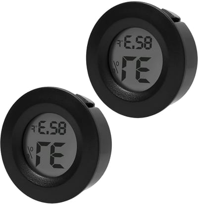 Mini Digitale Hygrometer - Temperatuur Meter - Klimaat Monitoren - Draagbaar Compact Design - 45 cm - Wit
